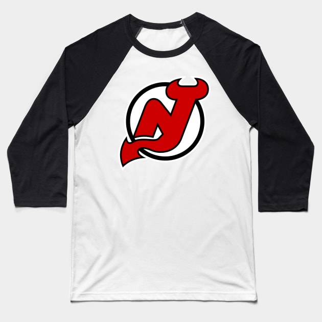 New Jersey Devils Baseball T-Shirt by Lesleyred
